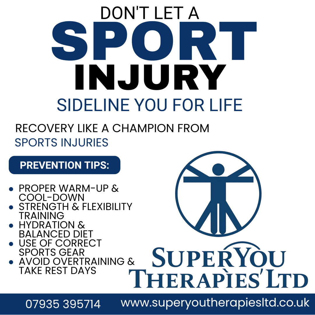 Sports injury support and recovery treatment at SuperYou Therapies